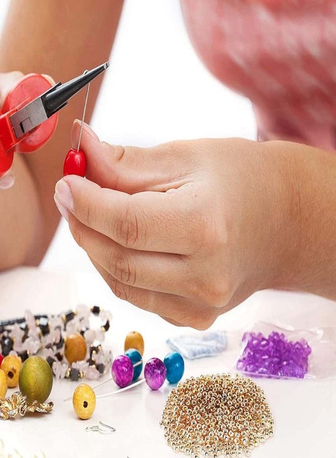 DIY Crafts 125 Grm, Dull Pink, Metal Spacer Beads Metallic Plated Round Beads Tiny Smooth Crimp Beads Jewelry Bracelet Making Clamp End Stopper Spacer Bead (125 Grm, Dull Pink) - Image 3